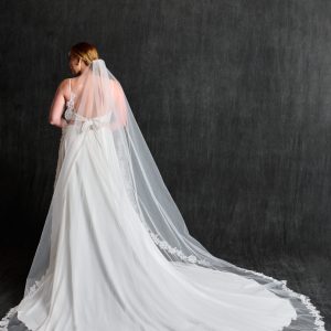 Romantic Chapel Veil with Soft Tulle Layers