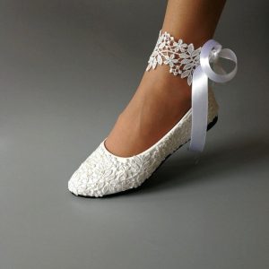 Romantic Lace Wedding Flats