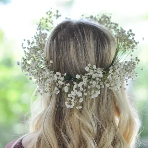 Blush Dream Floral Crown with Baby’s Breath